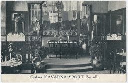 Praha Komenského náměstí Hotel Gráf a Gráfova kavárna Sport 1910