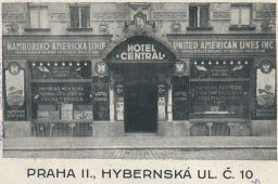 Praha Hybernská 10 Hotel Central United American Lines