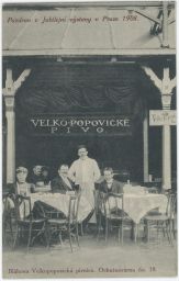 Praha Holešovice výstava 1908 Bláhova Velkopopovická pivnice