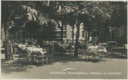Praha-Klánovice Zahradní restaurace 1929