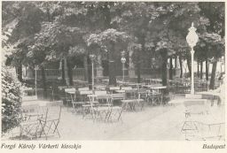 Zahradní restaurace Budapest Forgó Károly Várkerti kioszkja