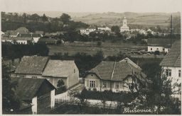 Slušovice s kostem Narození sv. Jana Křtitele 1935