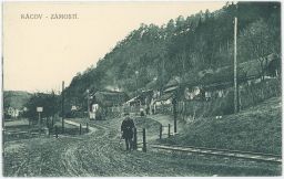 Železnice přejezd Kácov Kutná Hora nakl. Bartlová