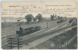 Železnice nádraží Komárno Komárom 1907