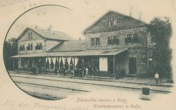 Železnice nádraží Dalj Dálya Даљ Chorvatsko 1903