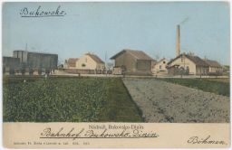 Železnice nádraží Bukovsko Dinín nakl. Šimek České Budějovice