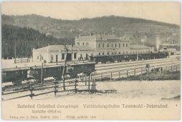 Železnice nádraží Grünthal Tanvald Petrovice Jablonec nad Nisou