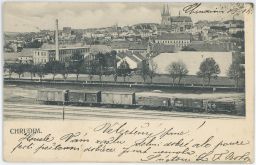 Železnice nádraží Chrudim nakl. Kohoutek 1904