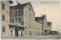 Železnice nádraží Liberec Reichenberg 1919