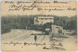 Železnice nádraží Jedlová Tolštejn Tannenberg Děčín nakl. Haimann