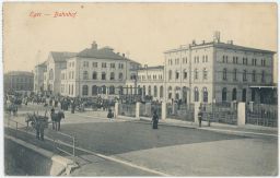 Železnice nádraží Eger Maďarsko 1916