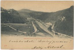 Železnice tunel Police nad Metují Náchod 1900