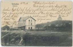 Železnice nádraží Sobotka Jičín 1906