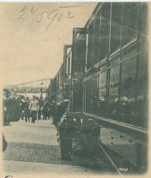 Železnice nádraží císař pán České Budějovice 24.5.1902