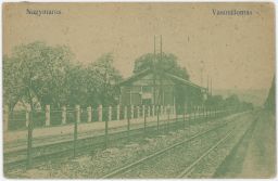 Železnice nádraží Nagymaros Maďarsko 1923