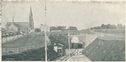 Železnice nádraží tunel Breitensee Ottakring Wien 1899