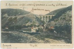 Železnice most rokle Kocour Žampach Jílové u Prahy Sázava Praha-západ 1904