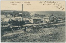 Železnice nádraží cukrovar Mladá Boleslav Čejtičky 1912