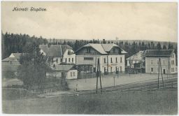 Železnice nádraží Stupčice Mezno Benešov 1921