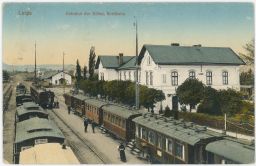 Železnice nádraží Leipa Česká Lípa 1915
