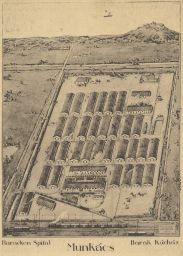 Armáda nemocnice špitální baráky Munkács Mukačevo 1917