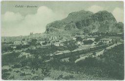 Železnice nádraží panorama Cefalu Itálie 11.11. 1917? 1927?