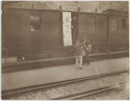 Železnice vlaková pošta Vídeň Praha Senohraby 2.7.1913