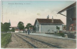 Železnice nádraží Dobersberg Waidhofen an der Thaya 1907