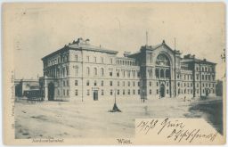 Železnice nádraží Vídeň Nordwestbahnhof Wien 1898