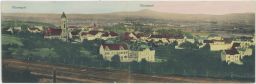 Železnice nádraží panorama Hrob Klostergrab Teplice 1907