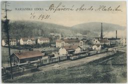 Železnice nádraží Mariánské údolí Hlubočky Olomouc 20. léta