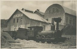 Železnice žulový lom lokomotiva Skuteč Chrudim Bromografia
