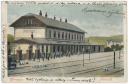 Železnice nádraží Obrnice Most 1903