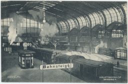 Železnice nádraží Hauptbahnhof Hamburg 4. nástupiště