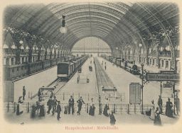 Železnice nádraží Mittelhalle Dresden Drážďany