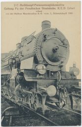 Železnice parní lokomotiva 2412 Erfurt vyrobena 1908