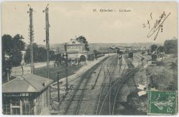 Železnice nádraží Francie Epluches La Gare 1908