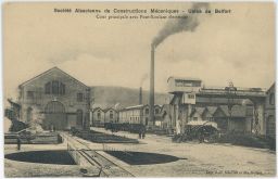 Železnice nádraží Belfort Franche-Comté Territoire de Belfort továrna