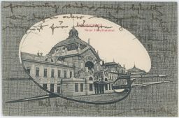 Železnice nádraží Černovice Czernowitz Ukrajina 1910