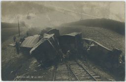 Železnice nehoda Sporniak Polsko 18.11.1917