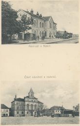 Železnice nádraží náměstí radnice Nákří Nakersch České Budějovice