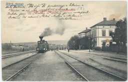 Železnice nádraží Slaný 22.7.1916
