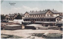 Železnice nádraží pila Domažlice