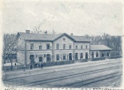 Železnice nádraží Kalota Ujpest Budapest 1899