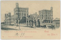 Železnice nádraží Kaiser Ferdinand Wien 1899