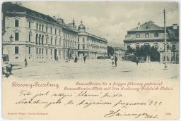 Železnice električka Pozsony Pressburg Grassalkowics Platz 1899