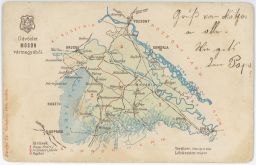 Železnice mapa Moson Bratislava Pozsony Ruszt Sopron Gyor 1907