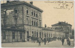 Železnice nádraží Nové Zámky 1920