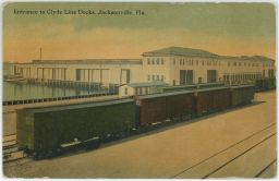 Železnice nádraží Clyde Line Dock Jacksonville Florida USA