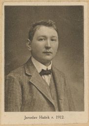 Hašek-Jaroslav-spisovatel-r. 1912-kartička-1.rep.-reklama-FUTURA radio